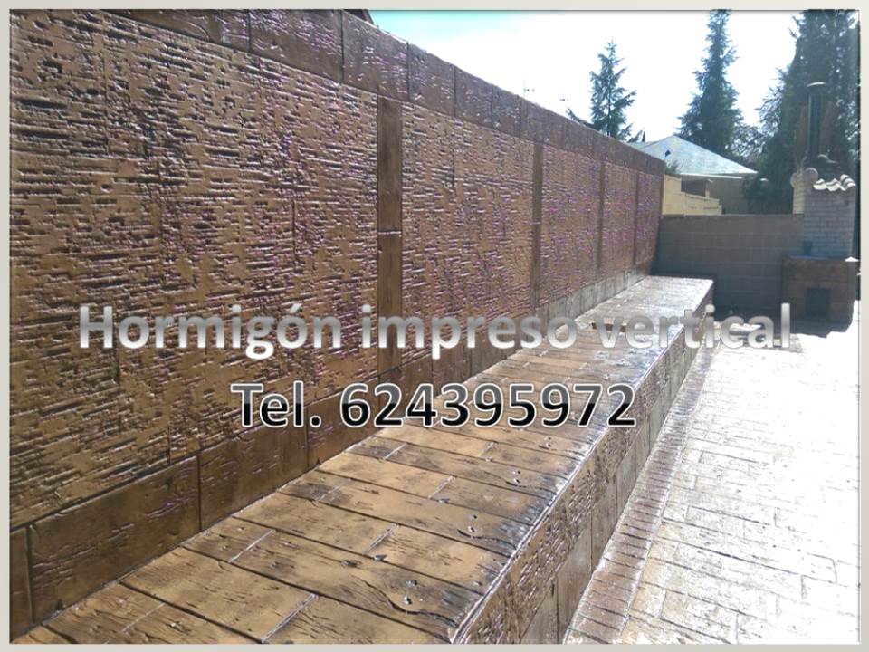 Hormigon impreso vertical